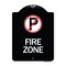 Signmission No Parking Symbol Heavy-Gauge Aluminum Architectural Sign, 24" x 18", BW-1824-24653 A-DES-BW-1824-24653 - alternate 1